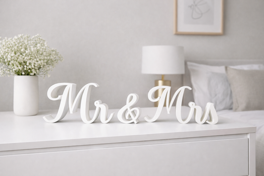 Mr & Mrs Dekoschriftzug
