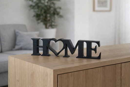 HOME Heart Decorative Letters