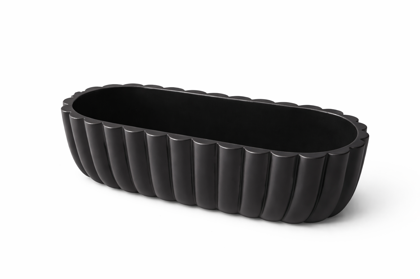 Vanity tray with wavy edge