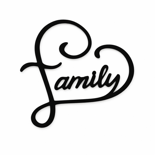 Wanddekoration Family