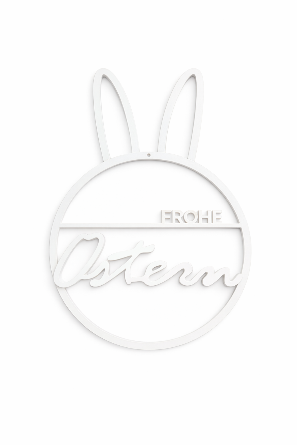 Panneau de porte « Joyeuses Pâques » avec des oreilles de lapin