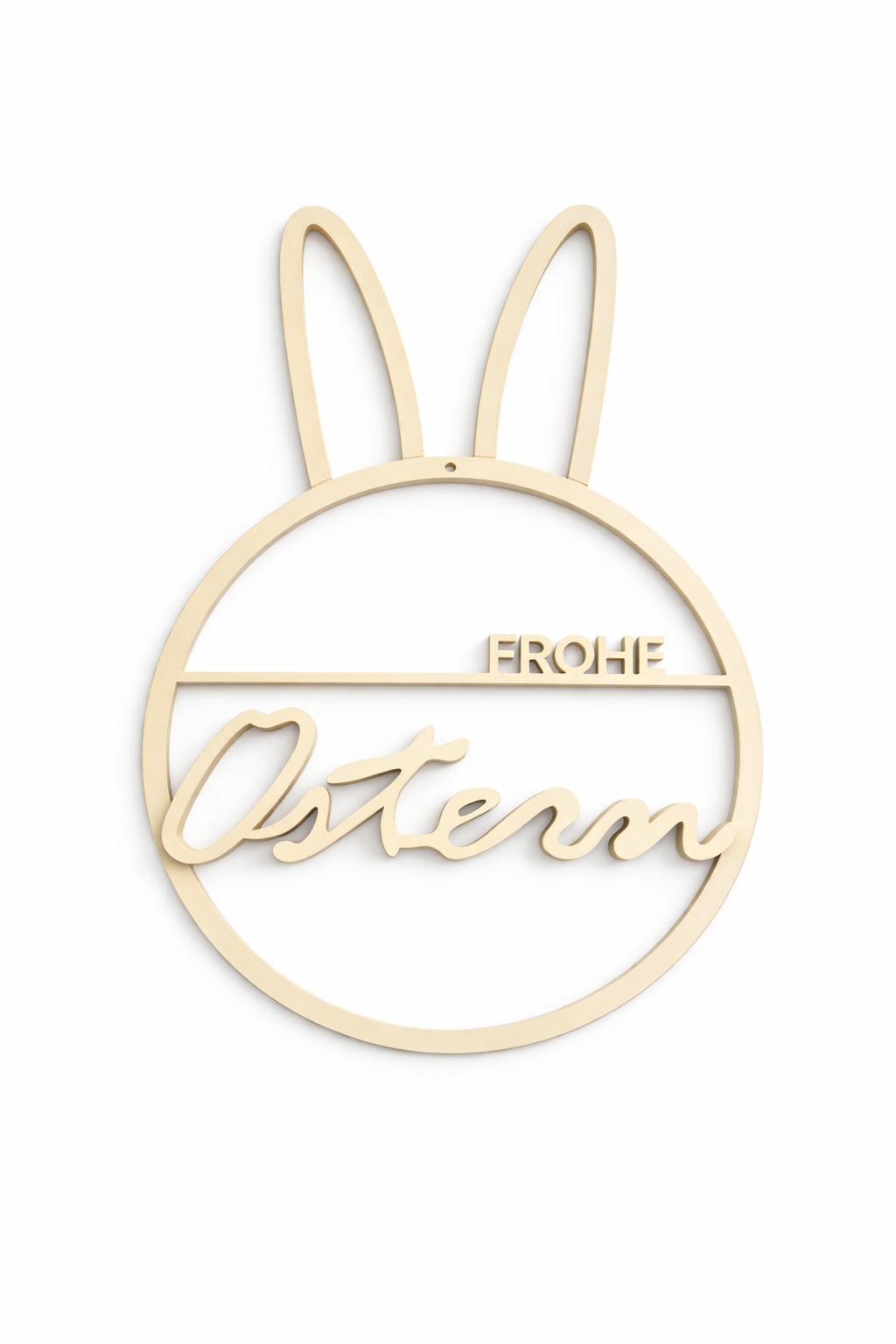 Panneau de porte « Joyeuses Pâques » avec des oreilles de lapin