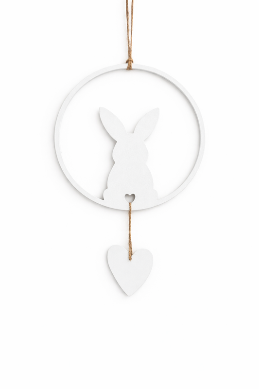 Décoration de Pâques en forme de cœur