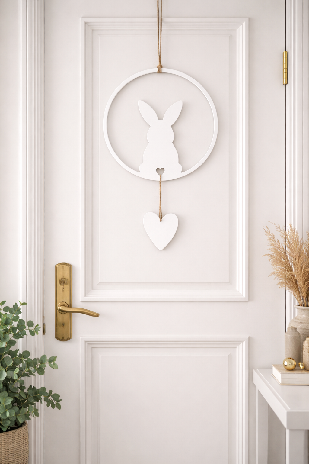 Décoration de Pâques en forme de cœur