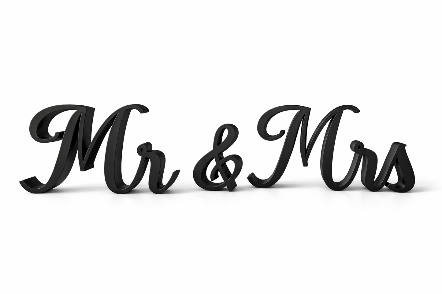 Inscription décorative Monsieur et Madame