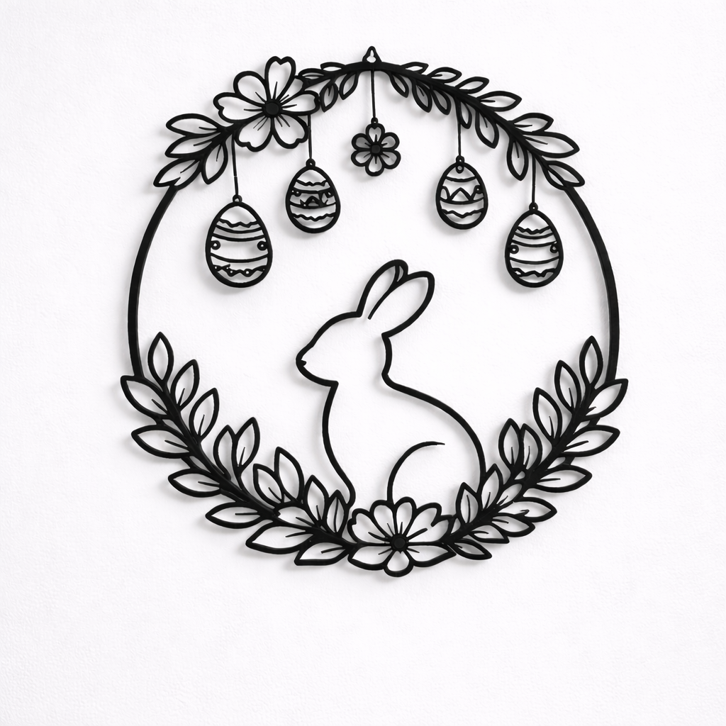 couronne d'œufs de Pâques