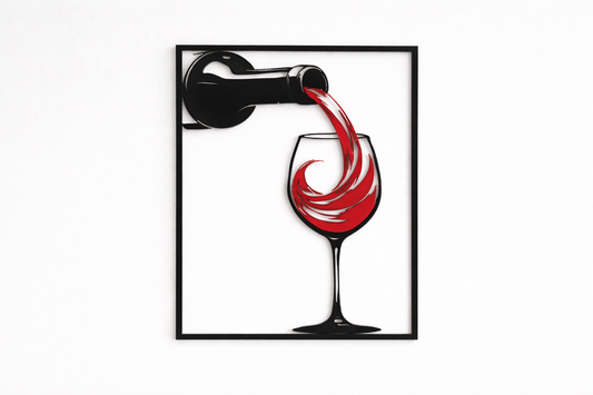 Wanddekoration Red Wine