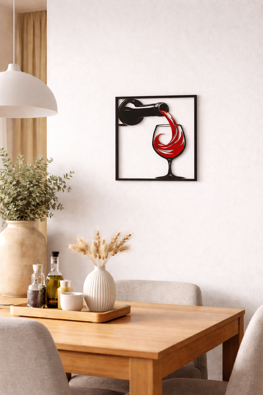 Wanddekoration Red Wine