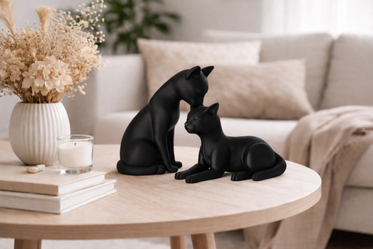 Figurine décorative FELIA Couple de chats