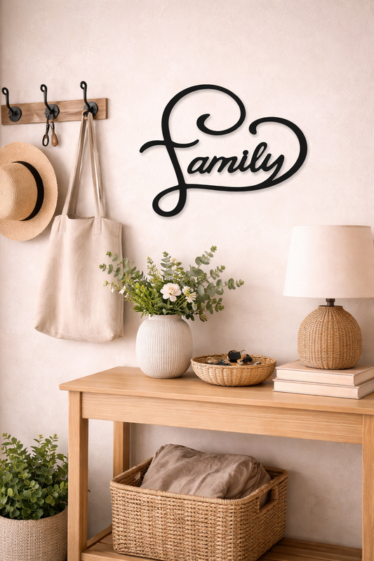 Wanddekoration Family