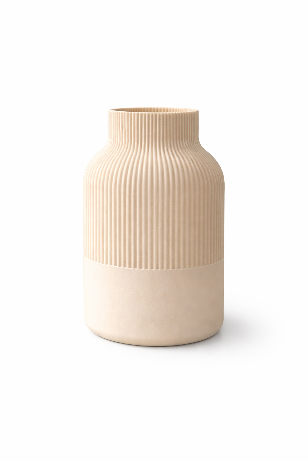 Vase côtelé