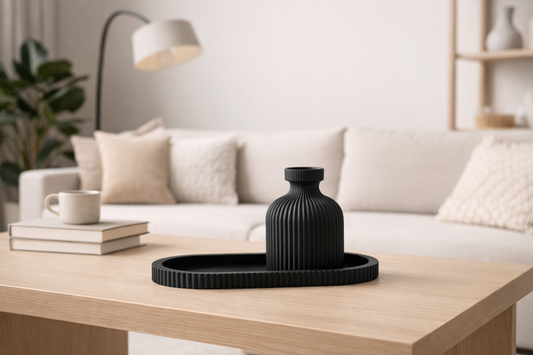 Nova Vase und Tablett